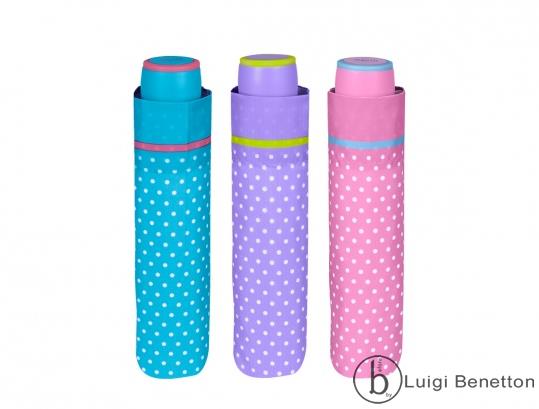 Ombrello tascabile a pois grandi Benetton Ultra Mini 
